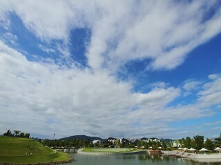 landscape with clouds