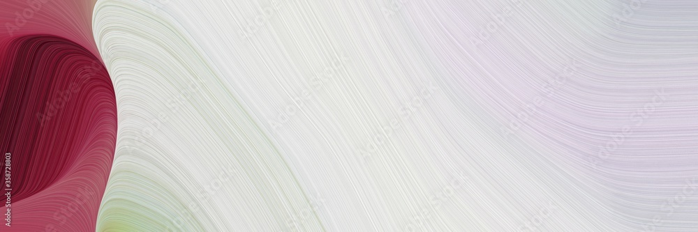 Aufkleber abstract decorative header design with light gray, dark moderate pink and rosy brown colors. fluid curved lines with dynamic flowing waves and curves for poster or canvas