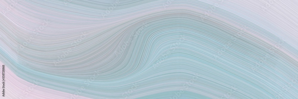 Leinwandbilder abstract modern banner design with pastel blue, light gray and light slate gray colors. fluid curved
