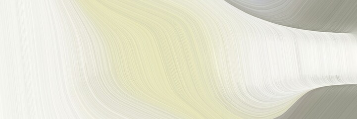 Obraz premium abstract colorful horizontal banner with beige, dark gray and pastel gray colors. fluid curved lines with dynamic flowing waves and curves for poster or canvas
