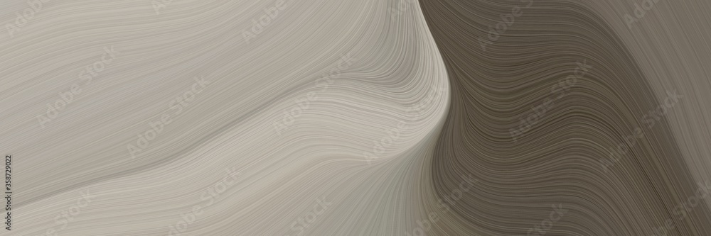 Aufkleber abstract decorative banner with dark gray, old mauve and dim gray colors. fluid curved flowing waves