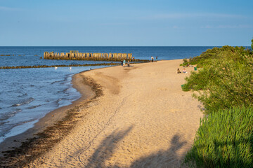 Babie Doly beach in northern Poland in Europe. Baltic Sea