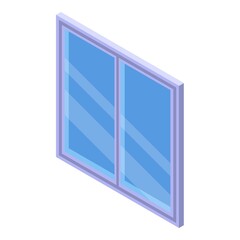 Cleaning window icon. Isometric of cleaning window vector icon for web design isolated on white background