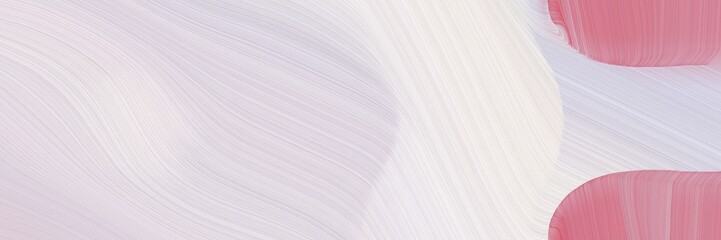 abstract flowing designed horizontal banner with lavender, pale violet red and rosy brown colors. fluid curved lines with dynamic flowing waves and curves for poster or canvas
