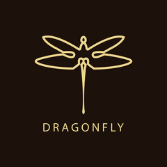 Dragonfly luxury logo