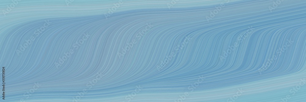 Aufkleber abstract modern header with cadet blue, pastel blue and steel blue colors. fluid curved lines with d