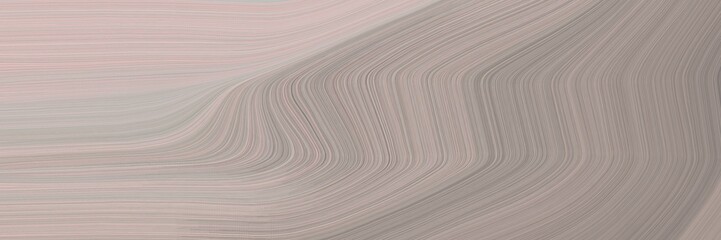 Fototapeta na wymiar abstract flowing horizontal header with dark gray, baby pink and gray gray colors. fluid curved flowing waves and curves for poster or canvas
