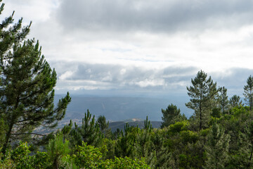 clouds over the mountains