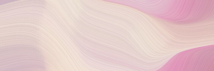 abstract surreal banner design with light gray, pastel violet and misty rose colors. fluid curved flowing waves and curves for poster or canvas