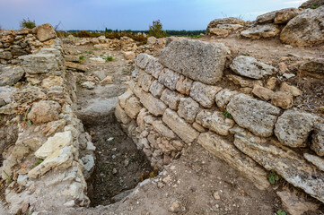 It's Excavated ruins of the Royal palace of Ugarit, considered one of the most important finds made at Ugarit.