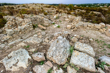 It's Excavated ruins of the Royal palace of Ugarit, considered one of the most important finds made at Ugarit.