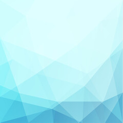 Abstract blue geometric triangles background