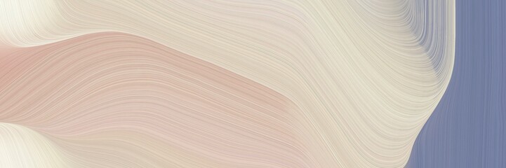 abstract flowing horizontal header with pastel gray, light slate gray and beige colors. fluid curved lines with dynamic flowing waves and curves for poster or canvas