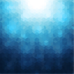 Abstract mosaic blue background