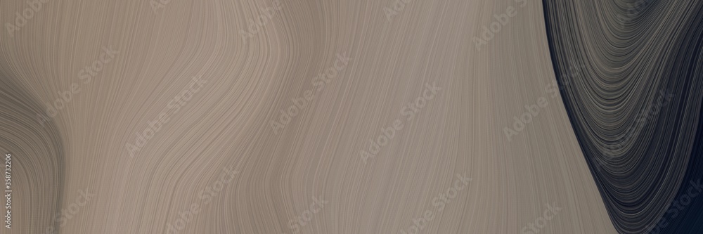 Aufkleber abstract surreal designed horizontal banner with gray gray, very dark blue and dark slate gray color