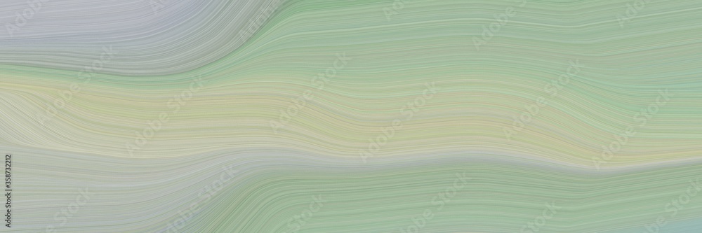 Aufkleber abstract flowing header with dark gray, pastel gray and silver colors. fluid curved lines with dynamic flowing waves and curves for poster or canvas