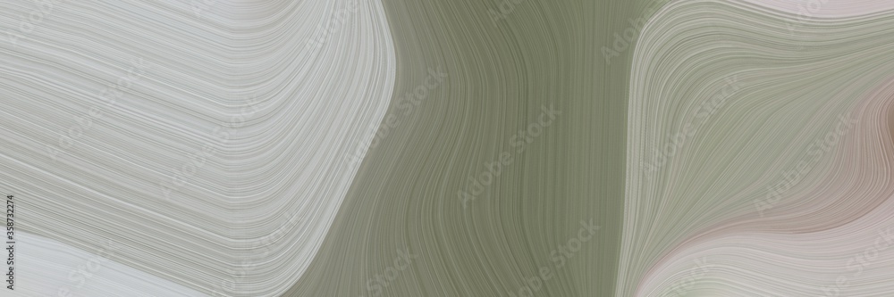 Aufkleber abstract colorful banner design with dark gray, dim gray and light gray colors. fluid curved lines with dynamic flowing waves and curves for poster or canvas