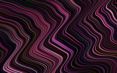 Dark Pink vector pattern with bubble shapes. Blurred geometric sample with gradient bubbles.  Textured wave pattern for backgrounds.