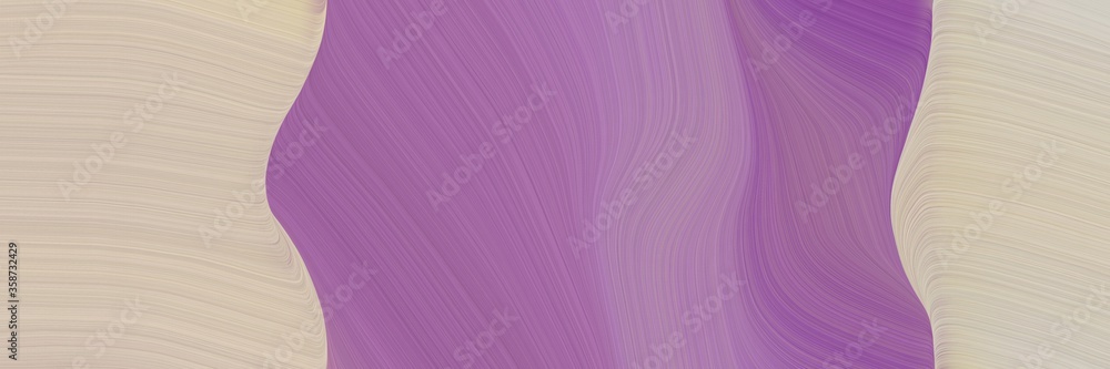Poster abstract colorful banner design with antique fuchsia, pastel gray and dark gray colors. fluid curved