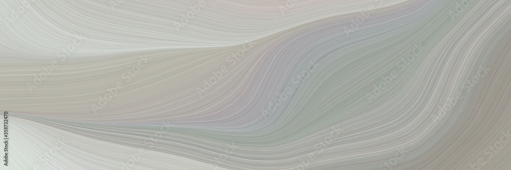 Poster abstract surreal header design with dark gray, light gray and gray gray colors. fluid curved lines with dynamic flowing waves and curves for poster or canvas