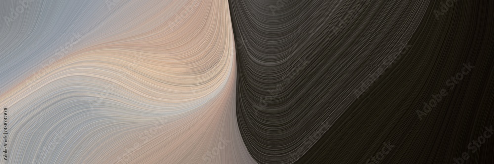 Aufkleber abstract moving designed horizontal header with very dark green, dark gray and old lavender colors. fluid curved lines with dynamic flowing waves and curves for poster or canvas