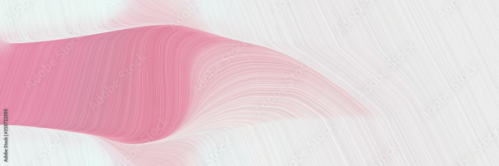 Poster abstract surreal designed horizontal header with linen, pastel magenta and baby pink colors. fluid curved lines with dynamic flowing waves and curves for poster or canvas