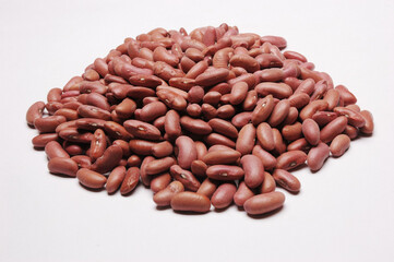 Kidney Beans, Close Up against white background
