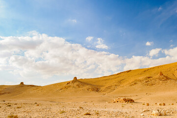 Fototapeta na wymiar Landscape near Palmyra, Syria