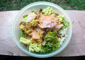 salad with chicken and vegetables