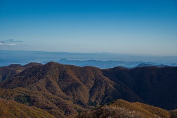 山の向こうに地平線が見える／栃木県日光市