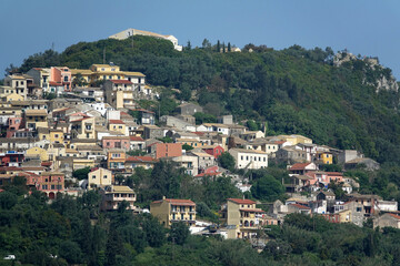 Fototapeta na wymiar Pelekas, ein Bergdorf auf Korfu