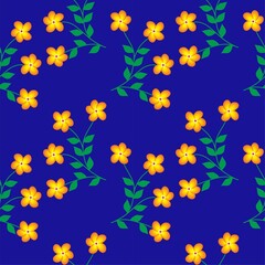Seamless Pattern With Floral Motifs able to print for cloths, tablecloths, blanket, shirts, dresses, posters, papers.