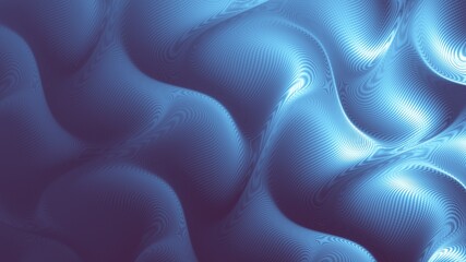 Abstract futuristic wavy background. Horizontal pattern with aspect ratio 11 : 9