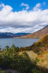 秋の中禅寺湖の風景／Lake Chuzenji in Nikko / Tochigi Prefecture, Japan