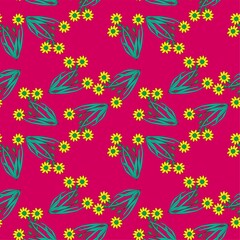Fototapeta na wymiar Seamless Pattern With Floral Motifs able to print for cloths, tablecloths, blanket, shirts, dresses, posters, papers.