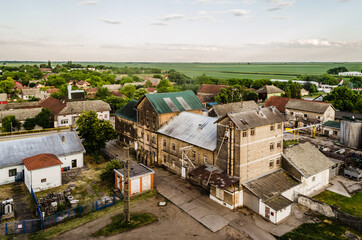 Fototapeta na wymiar The building of the old mill in Srbobran, Vojvodina - Serbia 