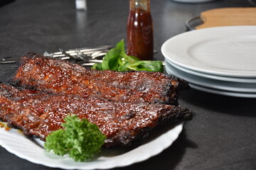 gegrillte Rippchen - Spare ribs
