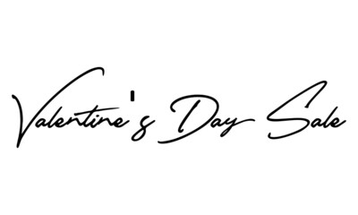 Valentine's Day Sale Calligraphy Font For Sale Banners Flyers and 
Templates