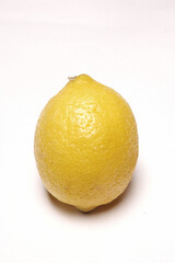 Lemon, Close Up on white background .