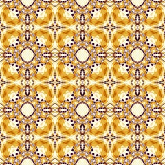 Seamless ornamental decorative pattern. Mosaic art texture.