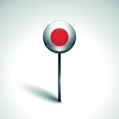 lollipop candy with japan flag