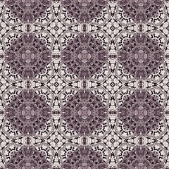 Seamless ornamental decorative pattern. Mosaic art texture.