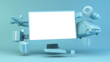 Online shopping concept