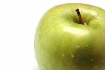 Apple, Close Up on white background .