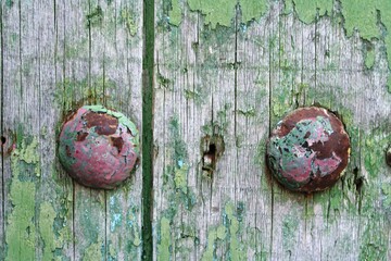 Old wooden door