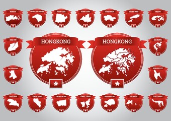 hong kong district maps