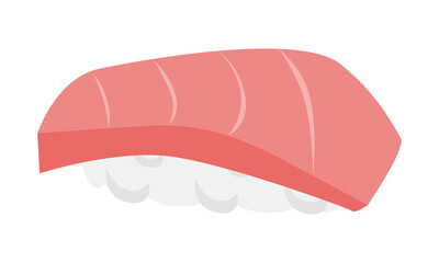 握り寿司のマグロのイラスト。