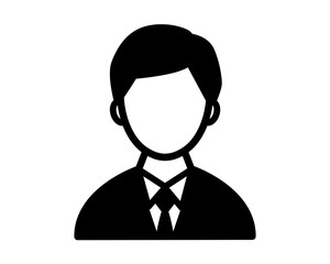 ビジネスマンのアイコン／シンプル／シルエット