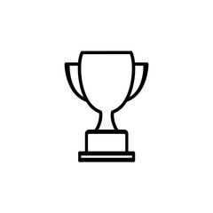 Trophy icon in a trendy flat design, symbol of the championship competition icon