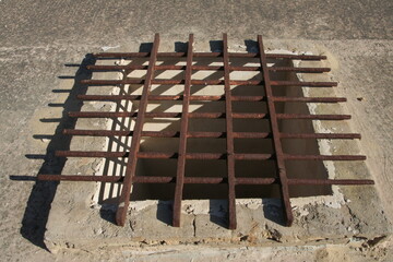 window of underground prison